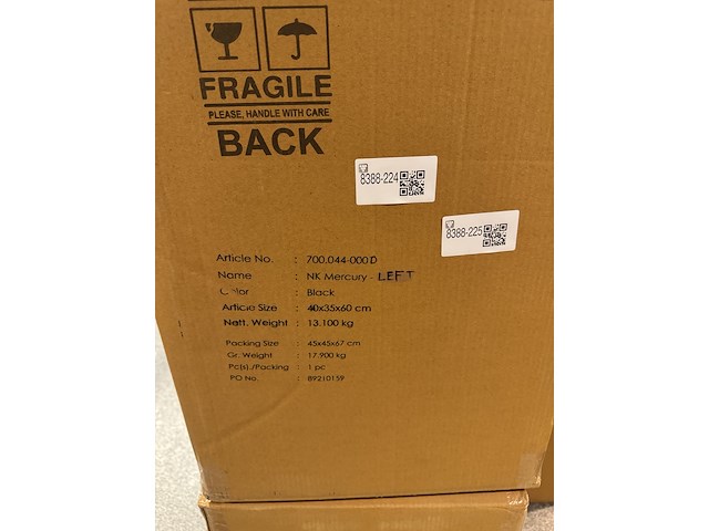 Nachtkastje, linksdraaiend, zwart - afbeelding 4 van  4