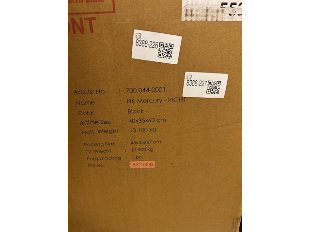 Nachtkastje, rechtsdraaiend, zwart - afbeelding 4 van  4