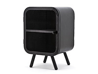 Nachtkastje, rechtsdraaiend, zwart - afbeelding 2 van  4