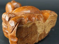 Naïef in hout gesneden happy boeddha - afbeelding 5 van  5
