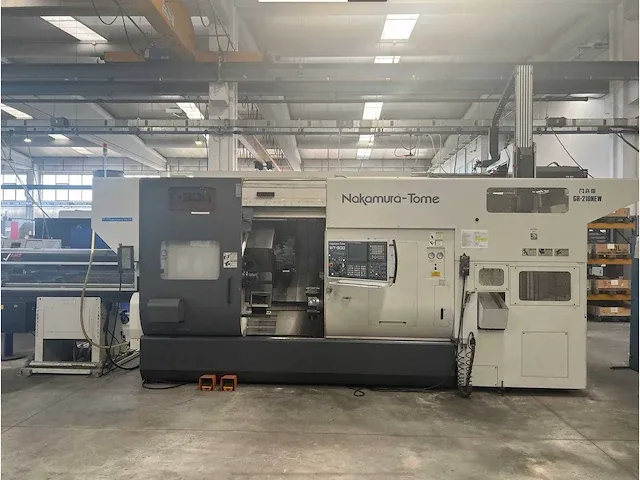 Nakamura-tome wt-300 gr-210new cncdraaibank met stafaanvoerinrichting en multi layer work stocker - afbeelding 1 van  40