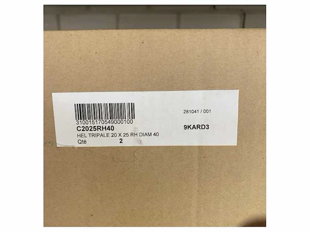 Nakashima type c 3-blade 20 x 25 rh propeller 40 mm - afbeelding 6 van  8