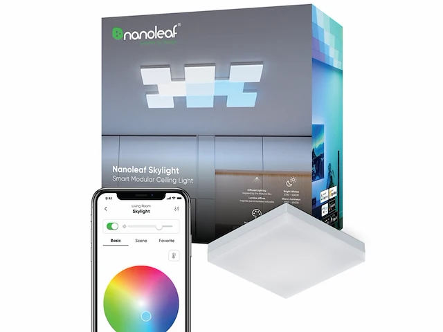 Nanoleaf plafondlamp uitbreidingsset smart lamp 1 paneel rgbcw google alexa - afbeelding 1 van  4