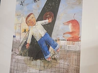 Nara yoshitomo lithograaf - in nieuwe lijst - afbeelding 2 van  7
