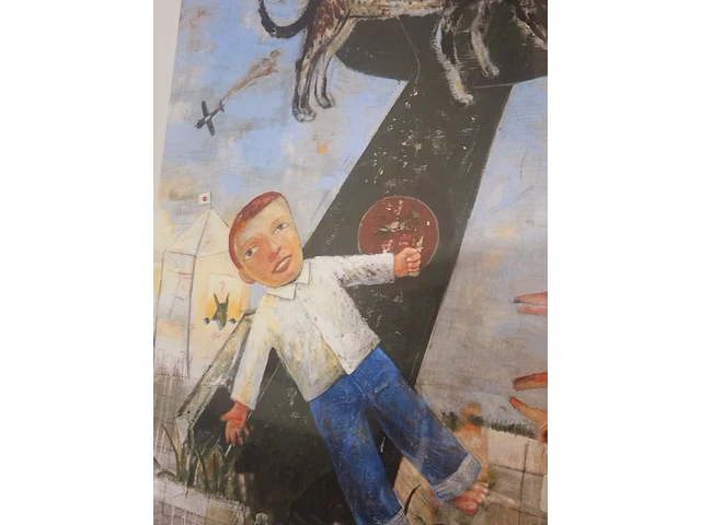 Nara yoshitomo lithograaf - limited edition in nieuwe lijst - afbeelding 3 van  7