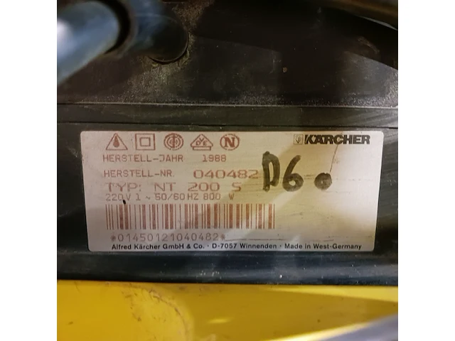 Nat- en droogzuiger kärcher, nt 200 s, bouwjaar 1988 - afbeelding 7 van  8