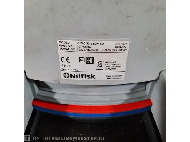 Nat-droogzuiger nilfisk, vl500 55-2 edf - afbeelding 2 van  11