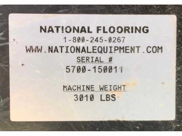 National flooring equipment 5700 bol opzit accu tapijt / vloerstripper - afbeelding 7 van  7