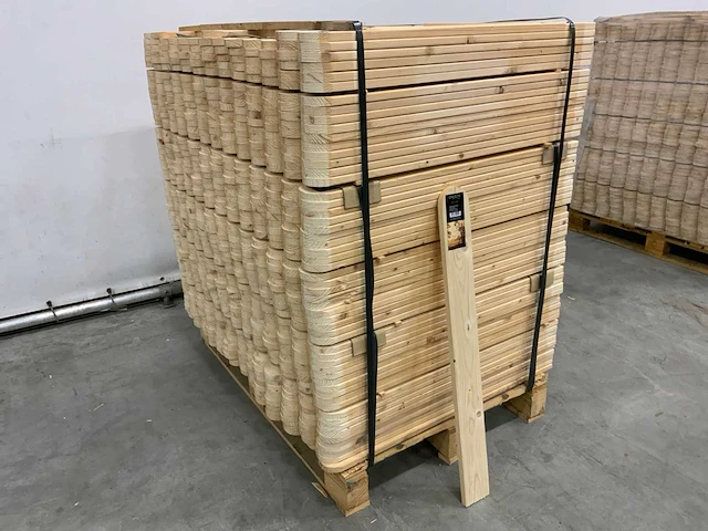 Native hekwerk planken 880x90x18mm (1440x) - afbeelding 1 van  7