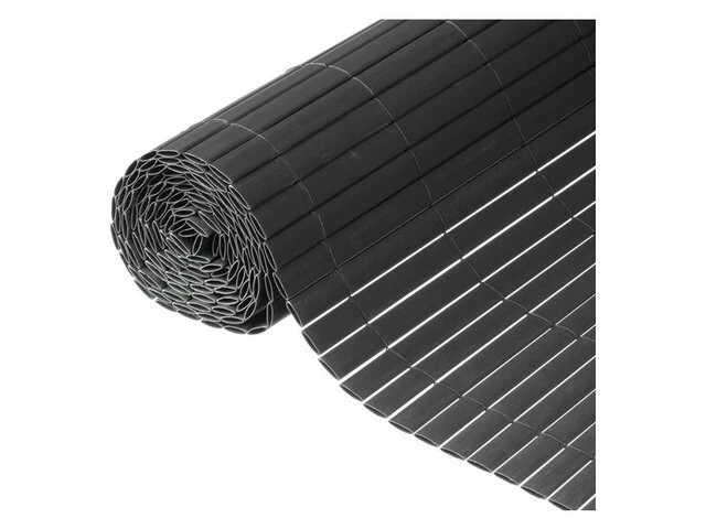 Nature - tuinscherm - dubbelzijdig - 1.5 x 3m - pvc - antraciet - zeer goede afscherming - afbeelding 1 van  4