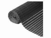 Nature - tuinscherm - dubbelzijdig - 1.5 x 3m - pvc - antraciet - zeer goede afscherming - afbeelding 1 van  4