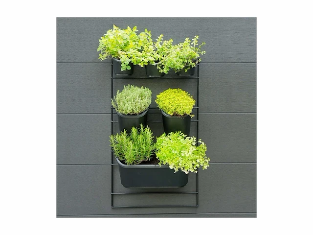 Nature verticaal tuinieren met metalen frame h84 x 48cm complete set - afbeelding 2 van  6