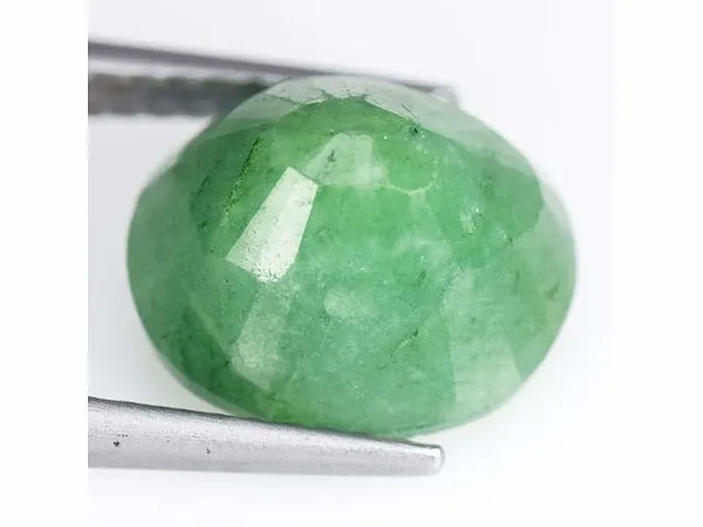 Naturel beryl (groen - smaragdtype) 3,98 kaart - afbeelding 3 van  4