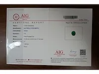 Naturel beryl (groen - smaragdtype) 3,98 kaart - afbeelding 4 van  4
