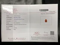 Naturel opaal (oranje met kleurenspel) 2.93 karaat - afbeelding 5 van  5