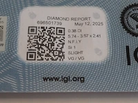 Natuurlijke diamant - 0.38ct ( igi gecertificeerd ) - afbeelding 2 van  11