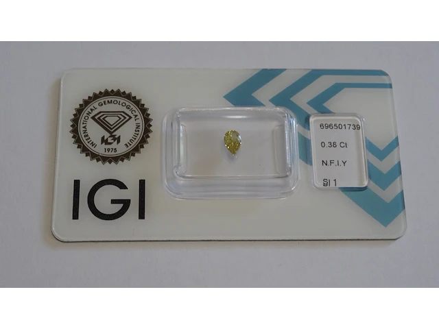 Natuurlijke diamant - 0.38ct ( igi gecertificeerd ) - afbeelding 1 van  11
