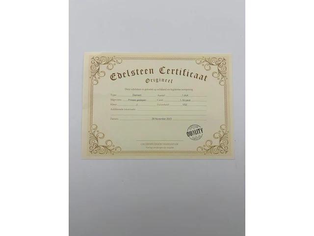 Natuurlijke diamant - 1.19ct - afbeelding 5 van  5