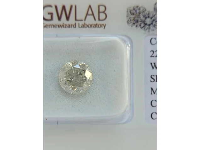 Natuurlijke diamant - 1,70ct, round brilliant, i, 2025 - afbeelding 5 van  8