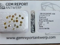 Natuurlijke diamanten - totaal 0,81 ct , fancy yellow, brown, grey tones, 2024 - afbeelding 1 van  7