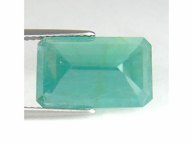 Natuurlijke grandidieriet (groenblauw) 6,81 karaat - afbeelding 3 van  5