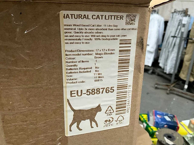 Natuurlijke kattenbakvulling (119x) - afbeelding 2 van  4