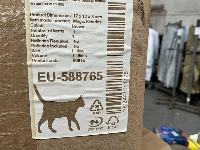 Natuurlijke kattenbakvulling (119x) - afbeelding 4 van  4
