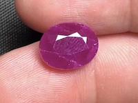 Natuurlijke neon ruby - 5.02ct, rood - afbeelding 1 van  2