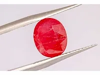 Natuurlijke padparadscha saffier (diep roodachtig oranje) 2,68 karaat - afbeelding 1 van  8