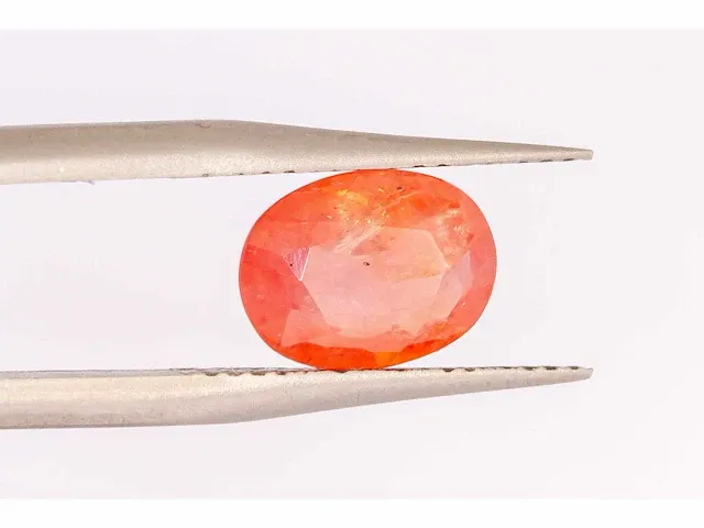 Natuurlijke padparadscha saffier (rozeachtig oranje) 2.17 karaat - afbeelding 1 van  9