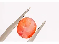 Natuurlijke padparadscha saffier (rozeachtig oranje) 2.17 karaat - afbeelding 2 van  9