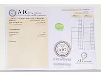 Natuurlijke paraiba toermalijn (geelgroen) 9,47 karaat - afbeelding 7 van  7