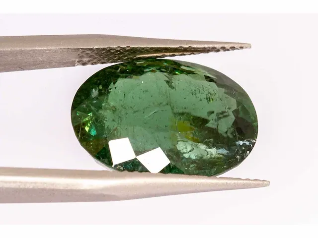 Natuurlijke paraiba toermalijn (groen) 11,97 karaat - afbeelding 4 van  10