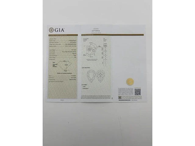 Natuurlijke peervormige diamant - 3.02ct ( gia gecertificeerd ) - afbeelding 7 van  10