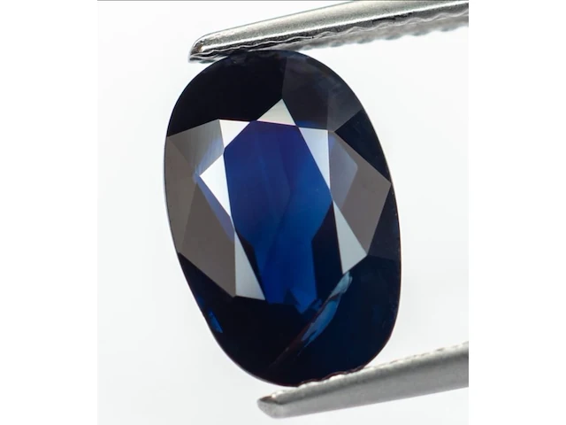 Natuurlijke saffier - 2.55ct, deep blue (koningsblauw) - afbeelding 1 van  6