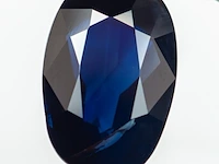 Natuurlijke saffier - 2.55ct, deep blue (koningsblauw) - afbeelding 2 van  6