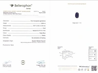Natuurlijke saffier - 2.55ct, deep blue (koningsblauw) - afbeelding 5 van  6