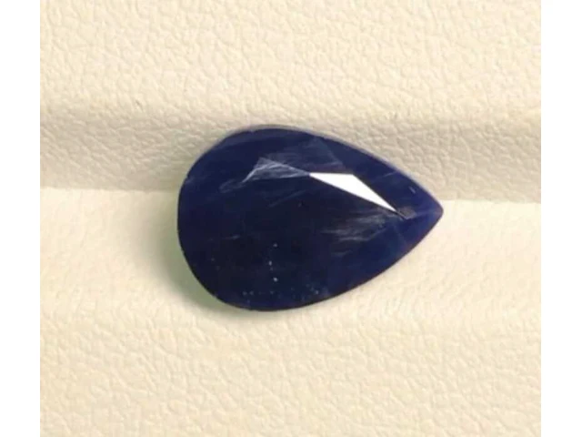 Natuurlijke saffier - unheated deep blue - 5.68 ct, blauw - afbeelding 1 van  1