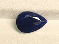 Natuurlijke saffier - unheated deep blue - 5.68 ct, blauw - afbeelding 1 van  1
