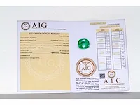 Natuurlijke smaragd (lichtgroen) 0,70 karaat - afbeelding 7 van  8