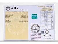 Natuurlijke smaragd (lichtgroen) 1,23 karaat - afbeelding 7 van  8