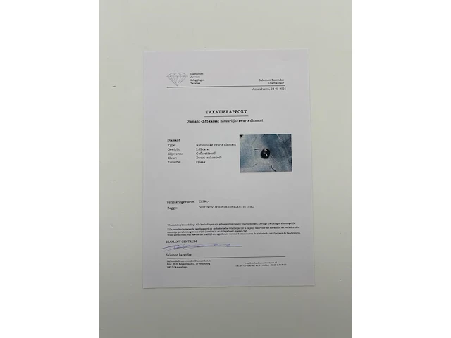 Natuurlijke zwarte diamant - 2.65ct - afbeelding 4 van  5