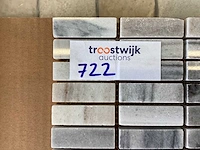 Natuursteen marmer grijs 2x5 cm mozaïek tegel 20 m² - afbeelding 4 van  8