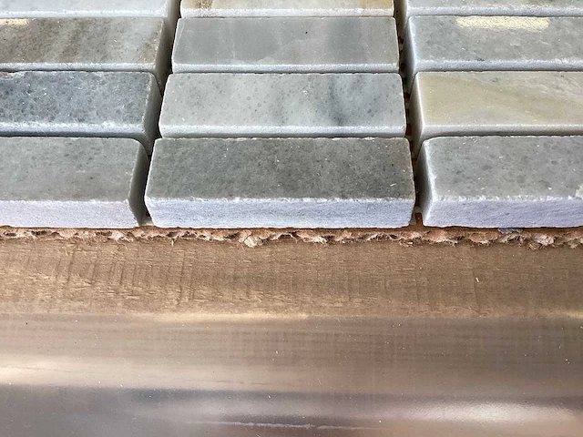 Natuursteen marmer grijs 2x5 cm mozaïek tegel 20 m² - afbeelding 7 van  8