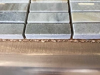 Natuursteen marmer grijs 2x5 cm mozaïek tegel 9 m² - afbeelding 7 van  8