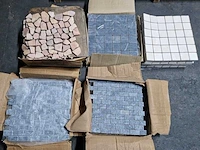 Natuursteen mozaïek matjes (ca. 4.5m²) - afbeelding 1 van  1