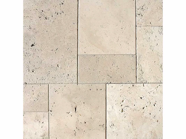 Natuursteen travertin ivory 10x10 cm tegel 63 m² - afbeelding 2 van  3