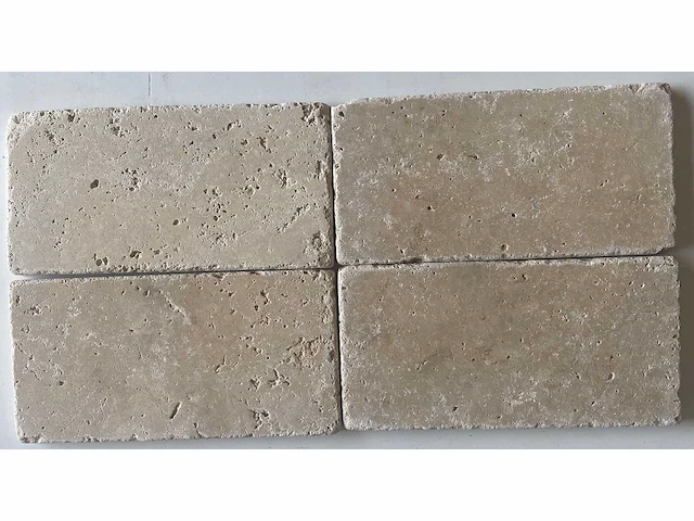 Natuursteen travertin ivory 7,6x15,2 cm tegel 63 m² - afbeelding 1 van  4