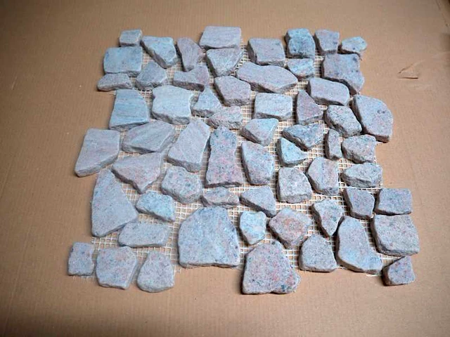 Natuurstenen mozaïek matjes (ca. 16.2m²) - afbeelding 1 van  1