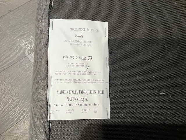 Natuzzi braque poef - afbeelding 7 van  8